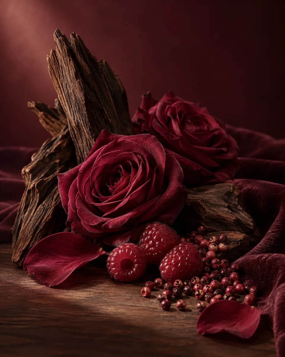 Oud Rose campaign artwork by Rehmat Panjab